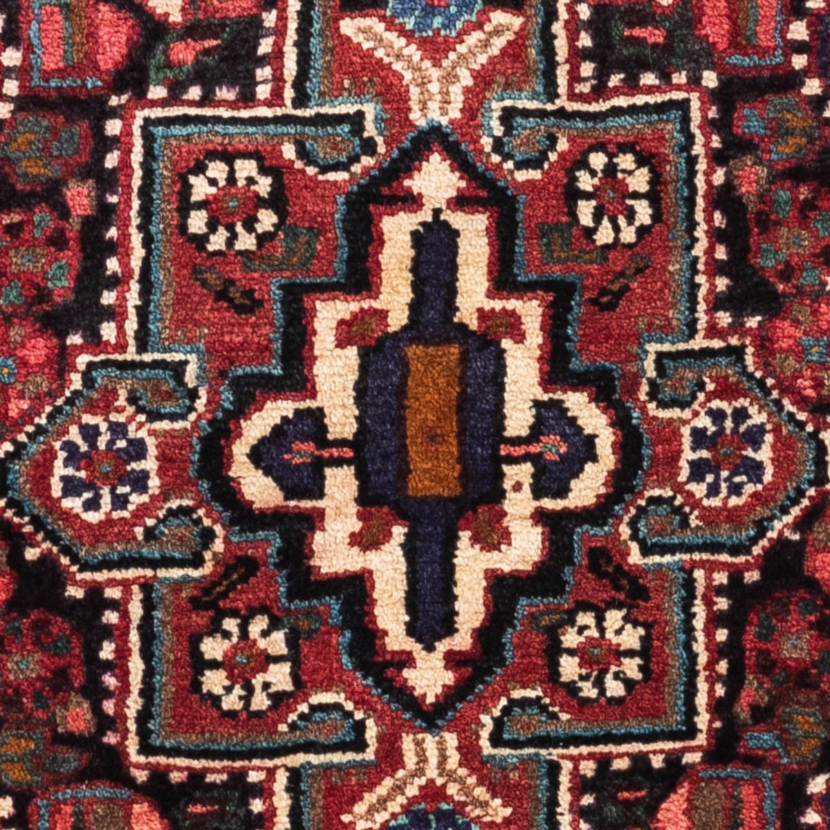 Persisk tæppe - Nomadisk - 135 x 76 cm - mørkeblå
