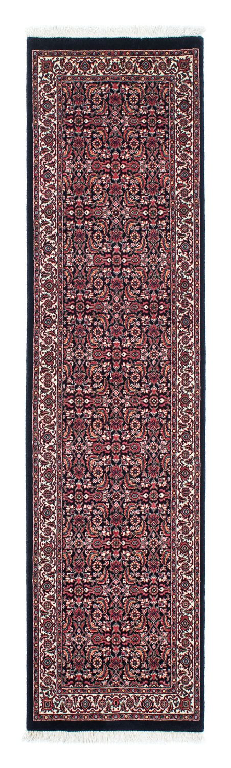 Løber Persisk tæppe - Bijar - 225 x 61 cm - mørkeblå