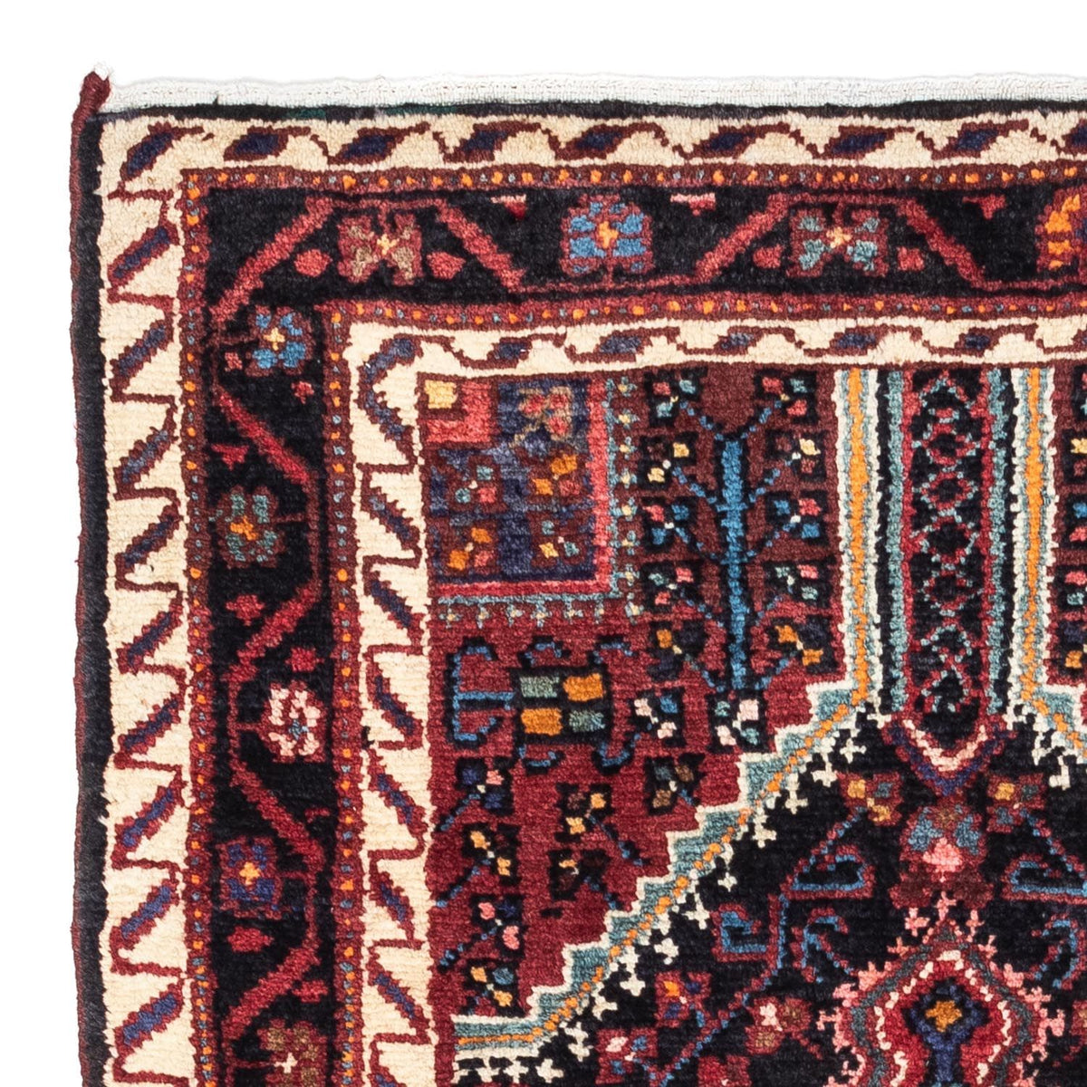 Persisk tæppe - Nomadisk - 145 x 75 cm - mørkeblå