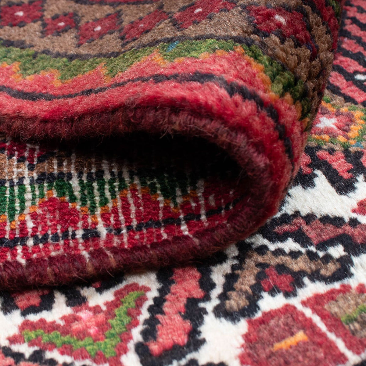 Persisk tæppe - Nomadisk - 127 x 85 cm - beige