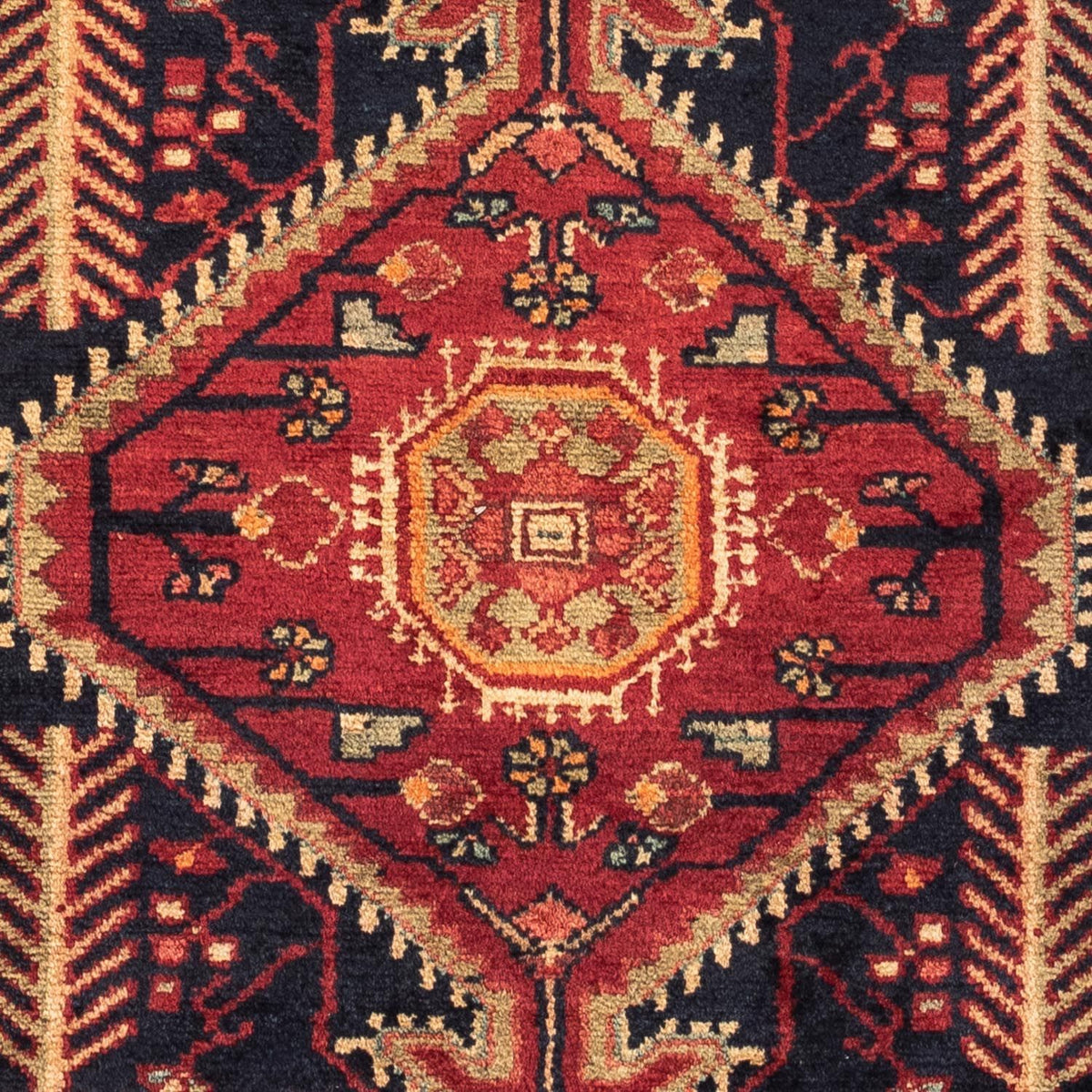 Persisk tæppe - Nomadisk - 126 x 76 cm - rød