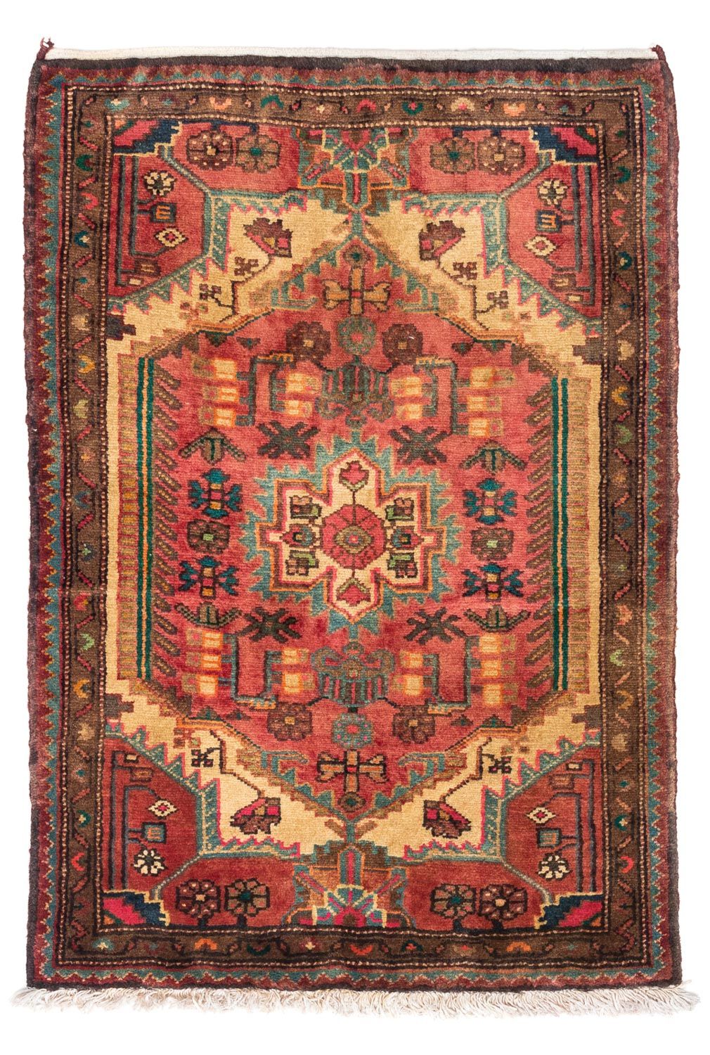 Persisk tæppe - Nomadisk - 110 x 75 cm - rød