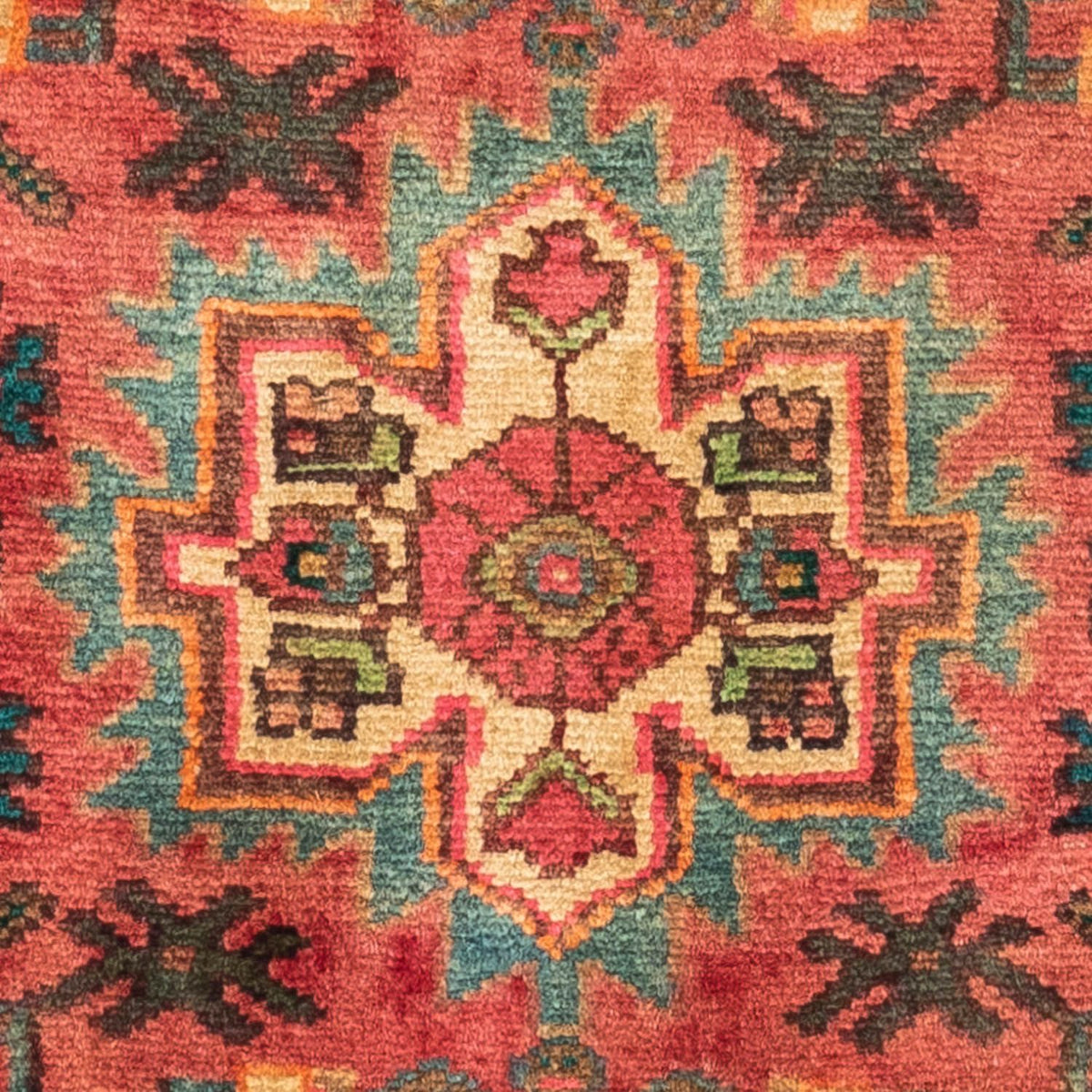 Persisk tæppe - Nomadisk - 110 x 75 cm - rød