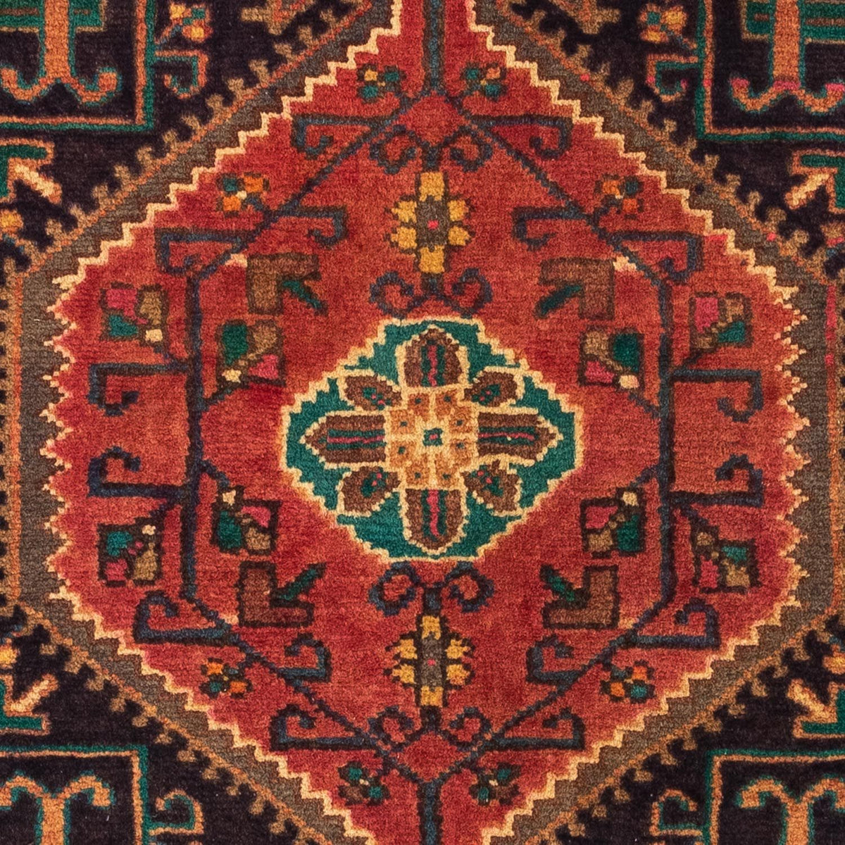 Persisk tæppe - Nomadisk - 130 x 95 cm - rød