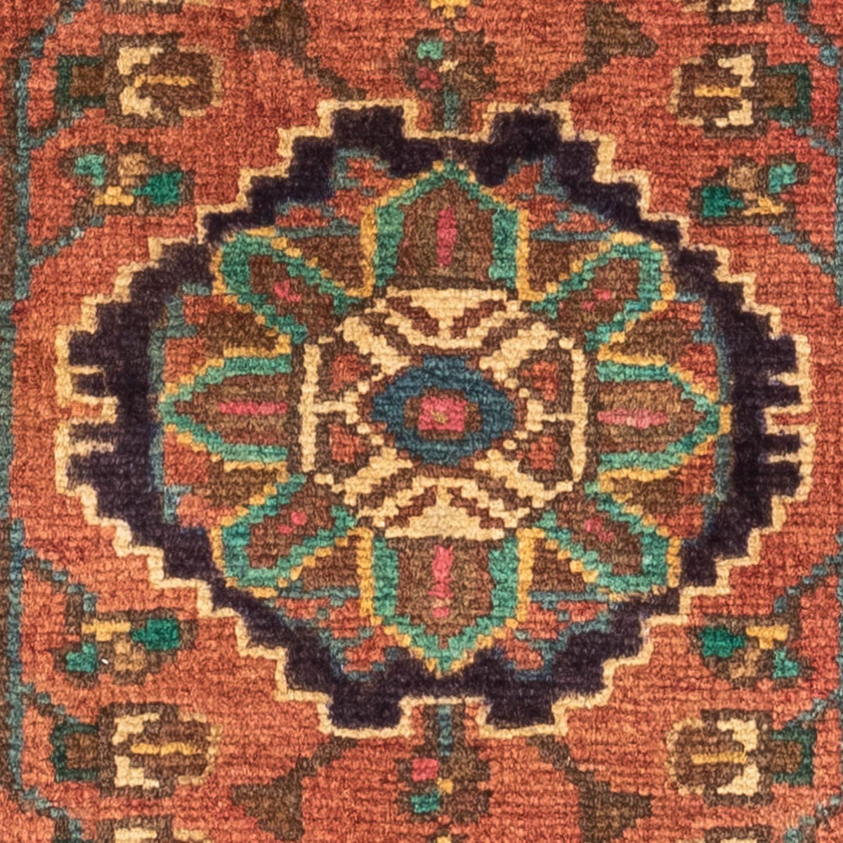 Persisk tæppe - Nomadisk - 140 x 86 cm - lysrød