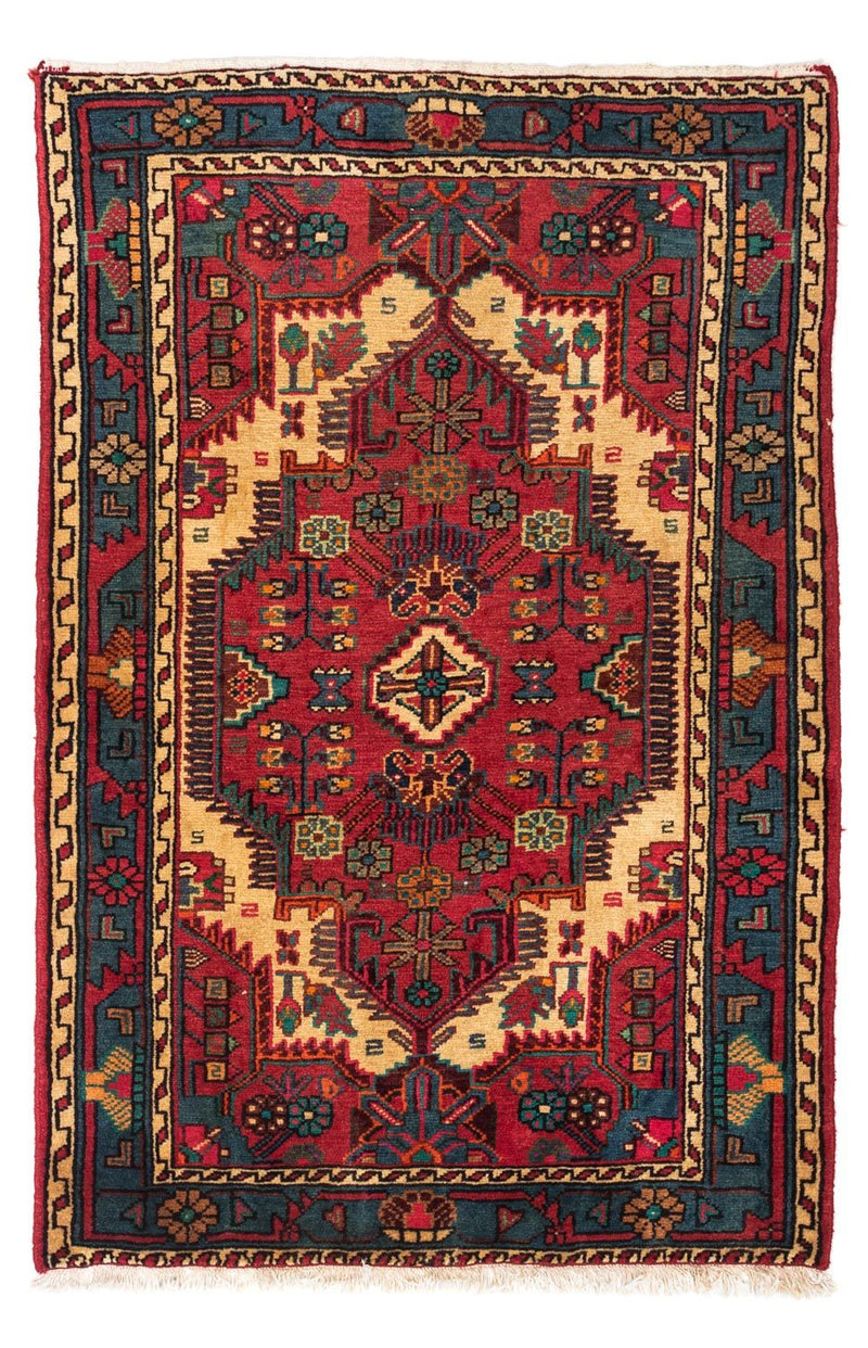 Persisk tæppe - Nomadisk - 122 x 84 cm - rød