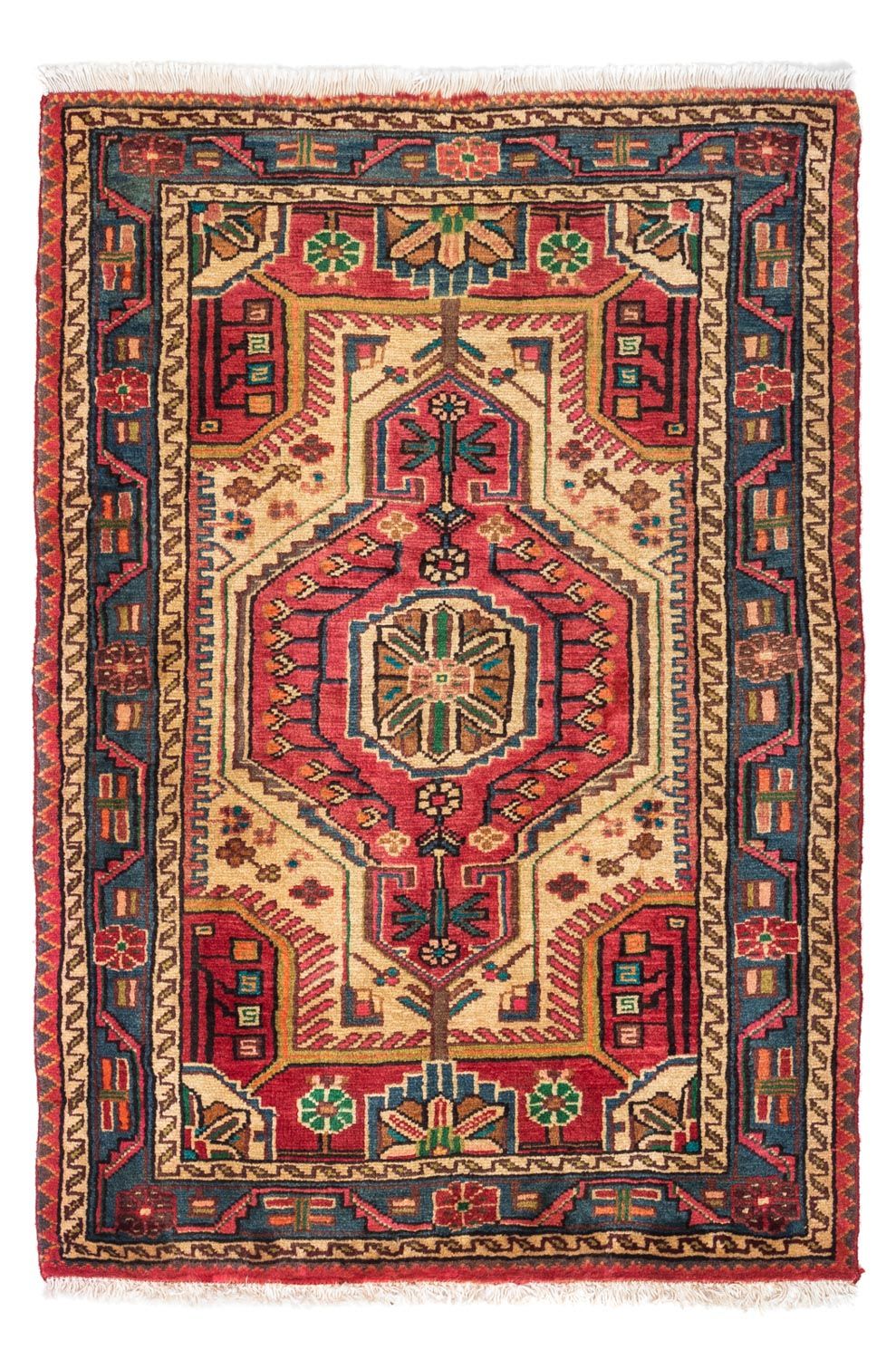 Persisk tæppe - Nomadisk - 124 x 83 cm - rød