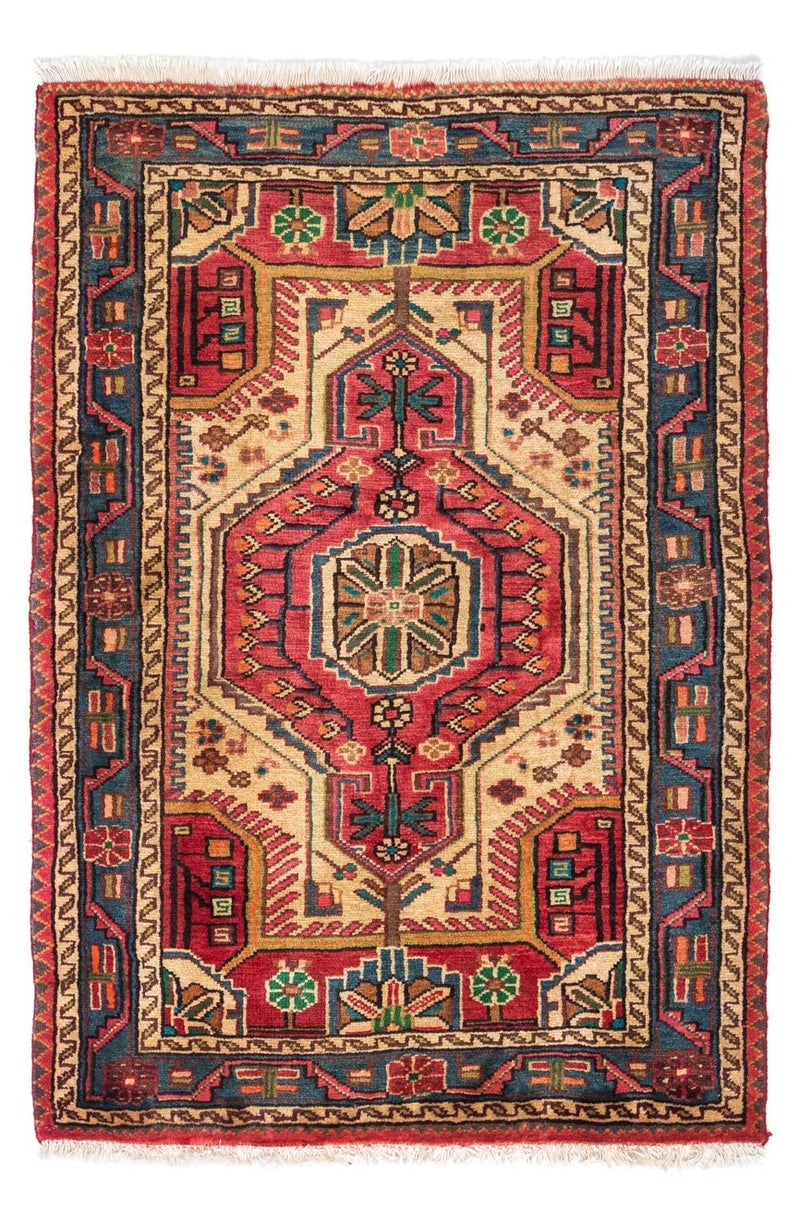 Persisk tæppe - Nomadisk - 124 x 83 cm - rød