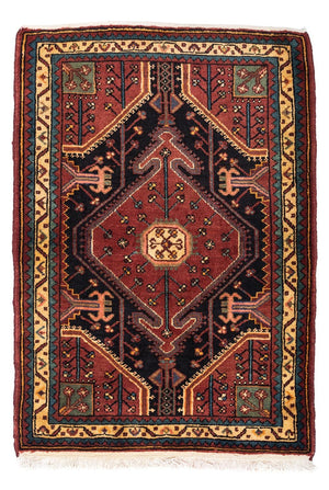 Persisk tæppe - Nomadisk - 122 x 92 cm - rød