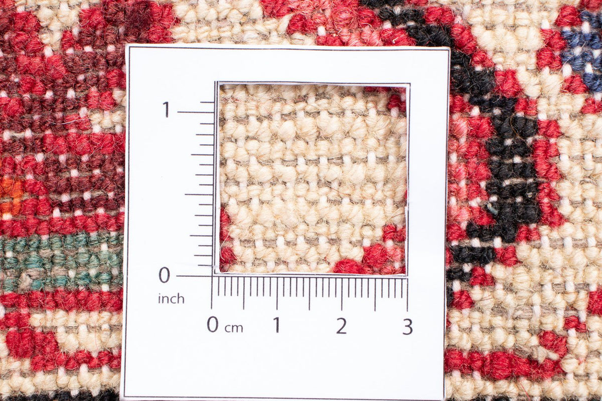 Persisk tæppe - Nomadisk - 211 x 165 cm - mørkerød