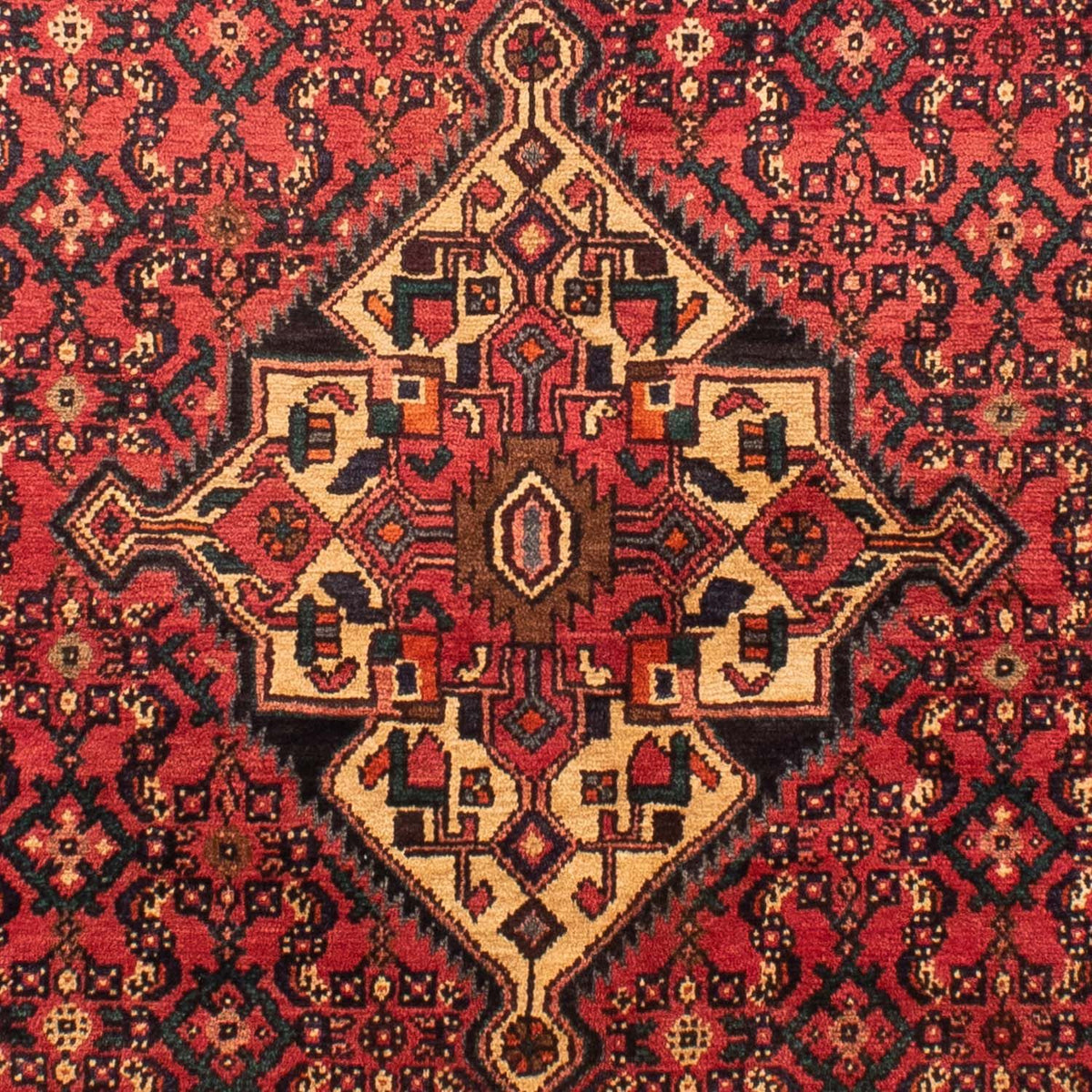 Persisk tæppe - Nomadisk - 210 x 150 cm - rød