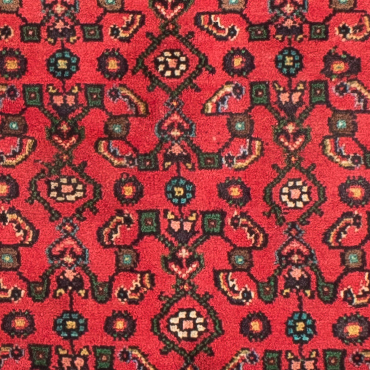 Persisk tæppe - Nomadisk - 199 x 150 cm - mørkerød