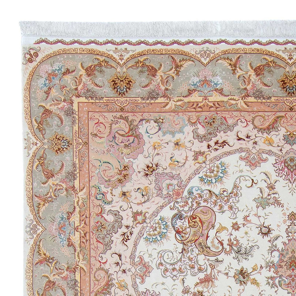 Persisk tæppe - Tabriz - Premium - 340 x 246 cm - beige