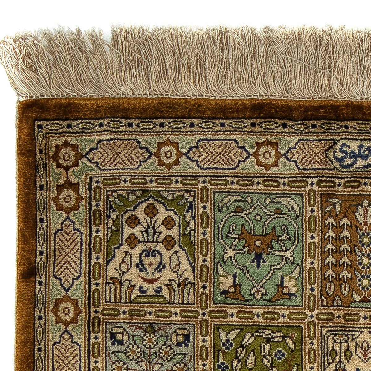 Persisk tæppe - Ghom - 72 x 54 cm - flerfarvet