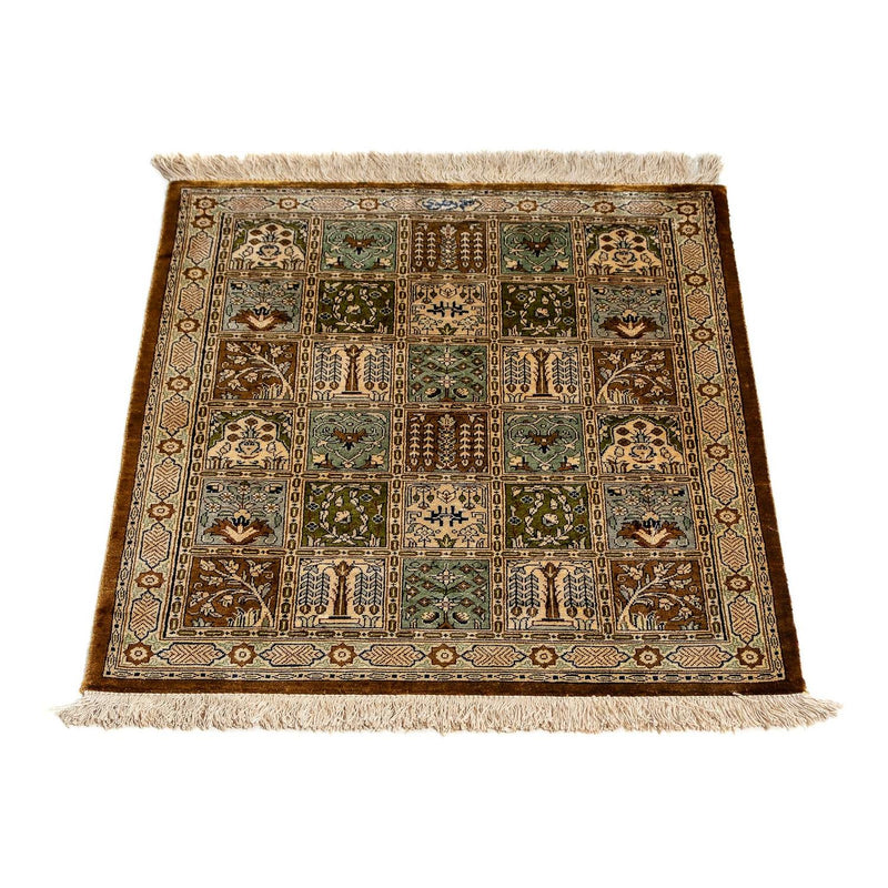 Persisk tæppe - Ghom - 72 x 54 cm - flerfarvet