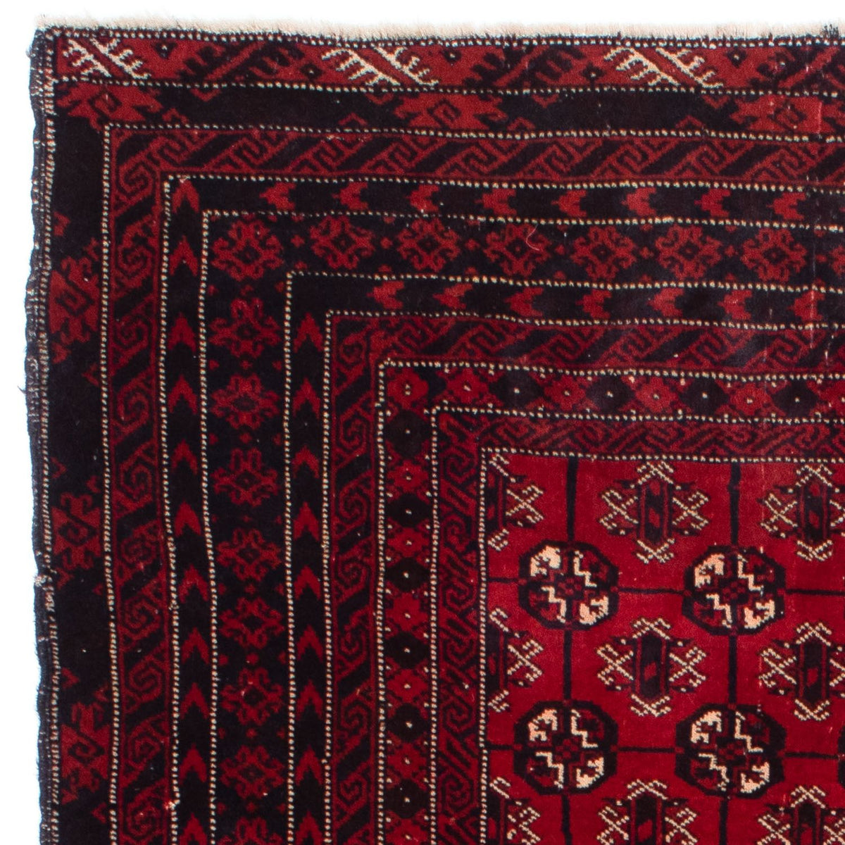 Baluch-tæppe - 186 x 119 cm - mørkerød