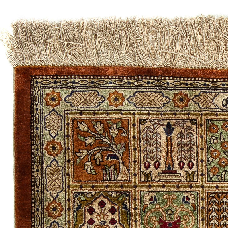 Persisk tæppe - Ghom - 72 x 56 cm - flerfarvet