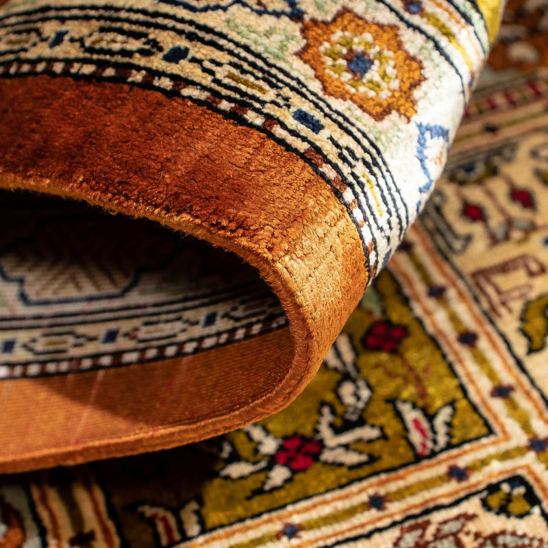 Persisk tæppe - Ghom - 72 x 56 cm - flerfarvet