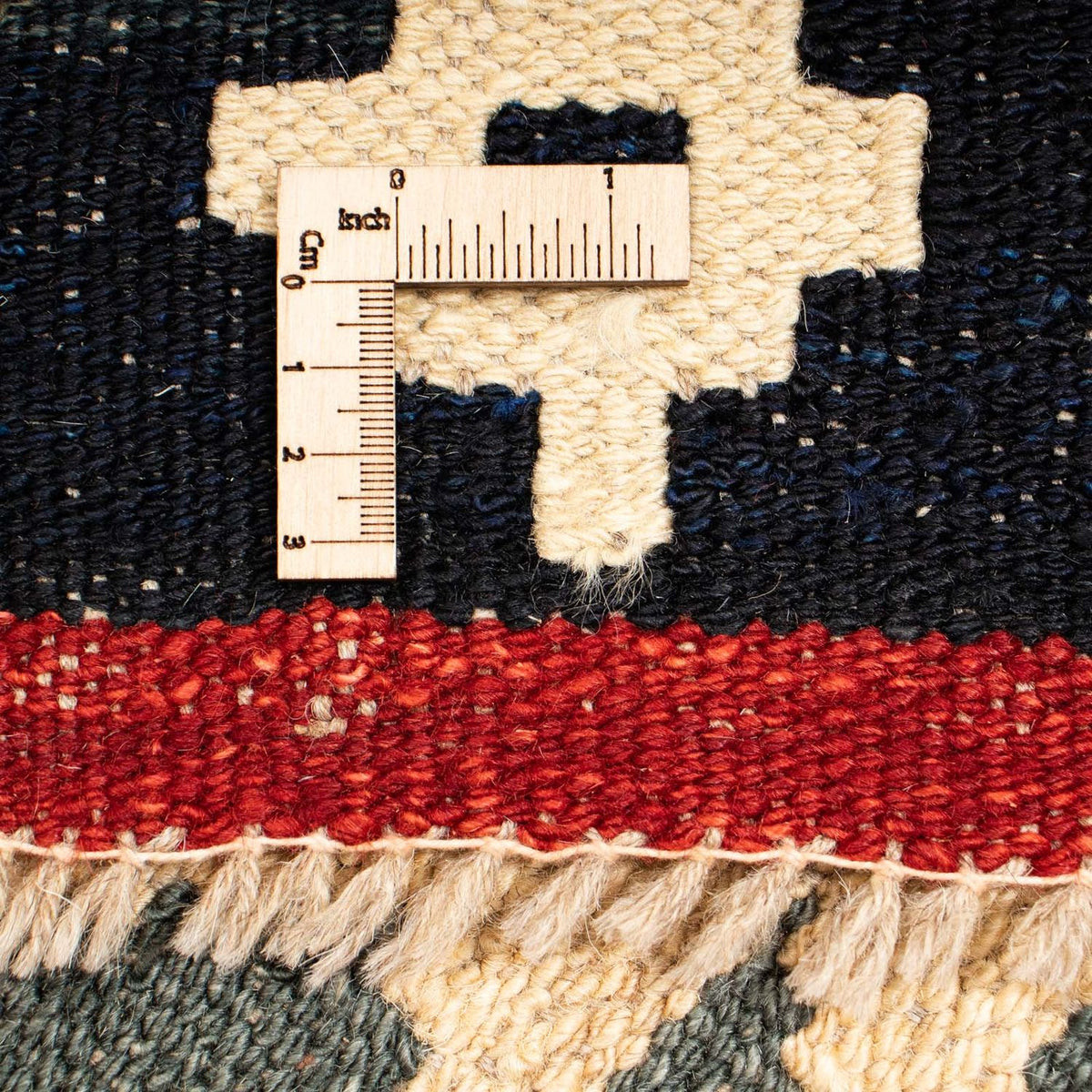 Kelim Carpet - Splash - 199 x 163 cm - flerfarvet