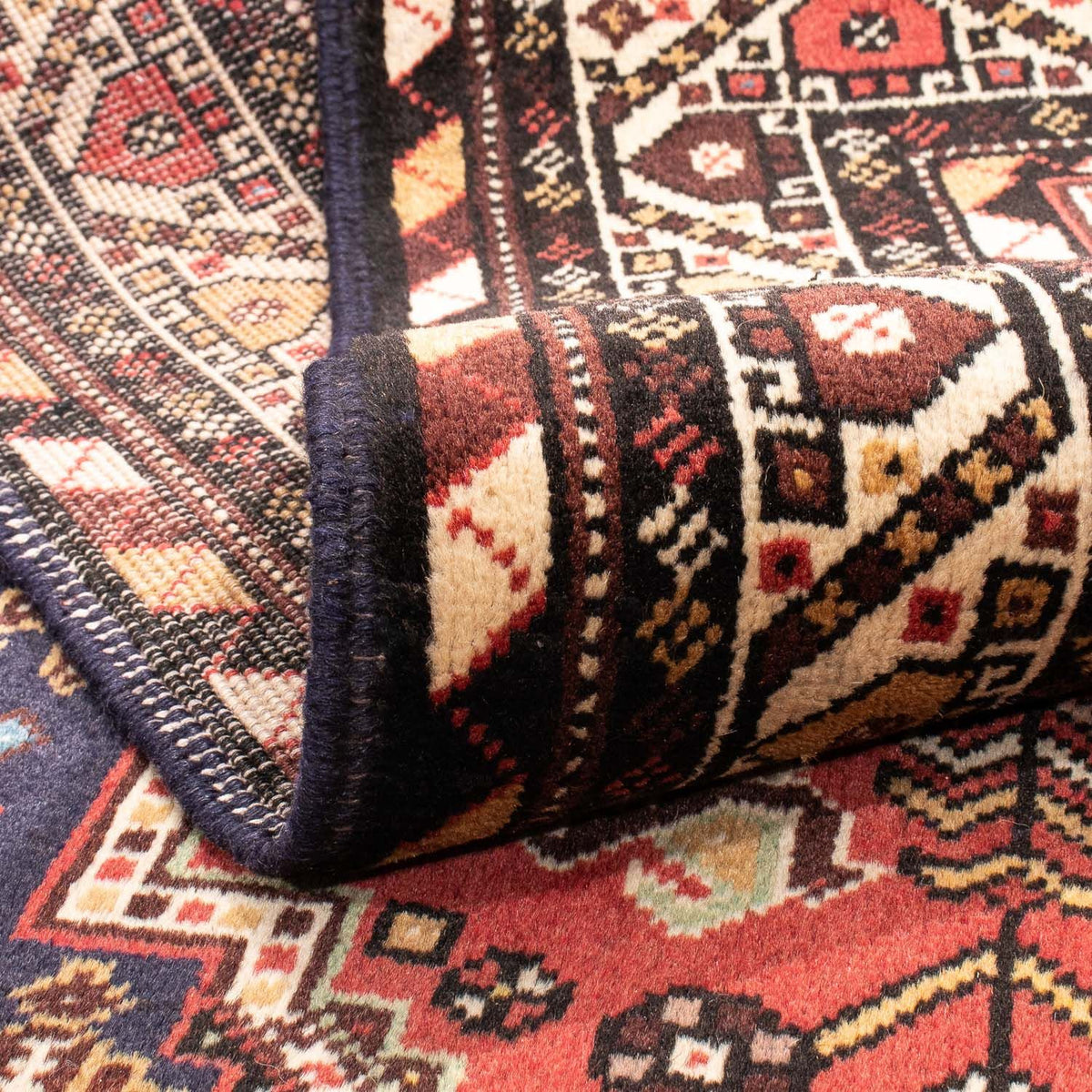 Løber Persisk tæppe - Nomadisk - 240 x 117 cm - lysrød