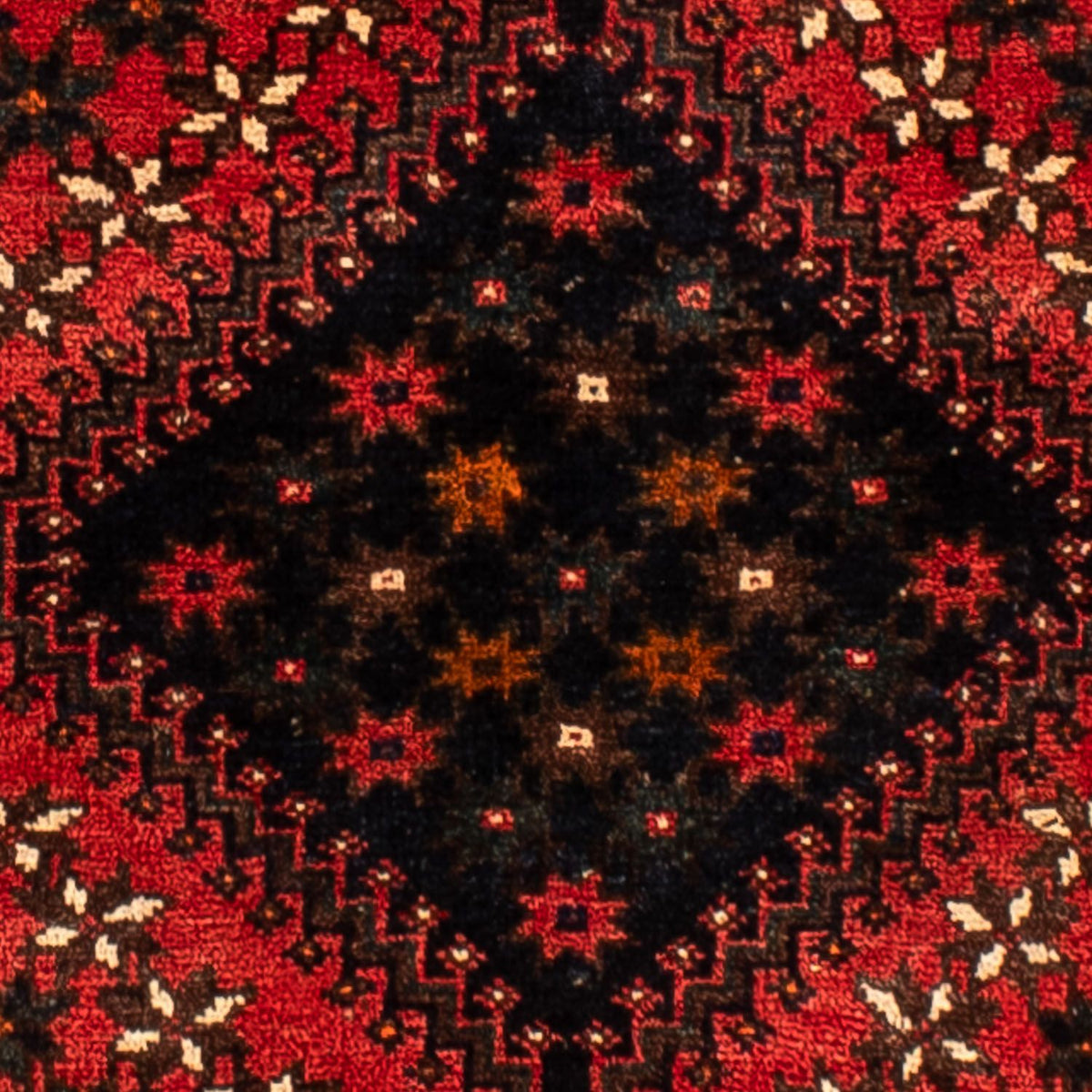 Persisk tæppe - Nomadisk - 291 x 206 cm - mørkerød