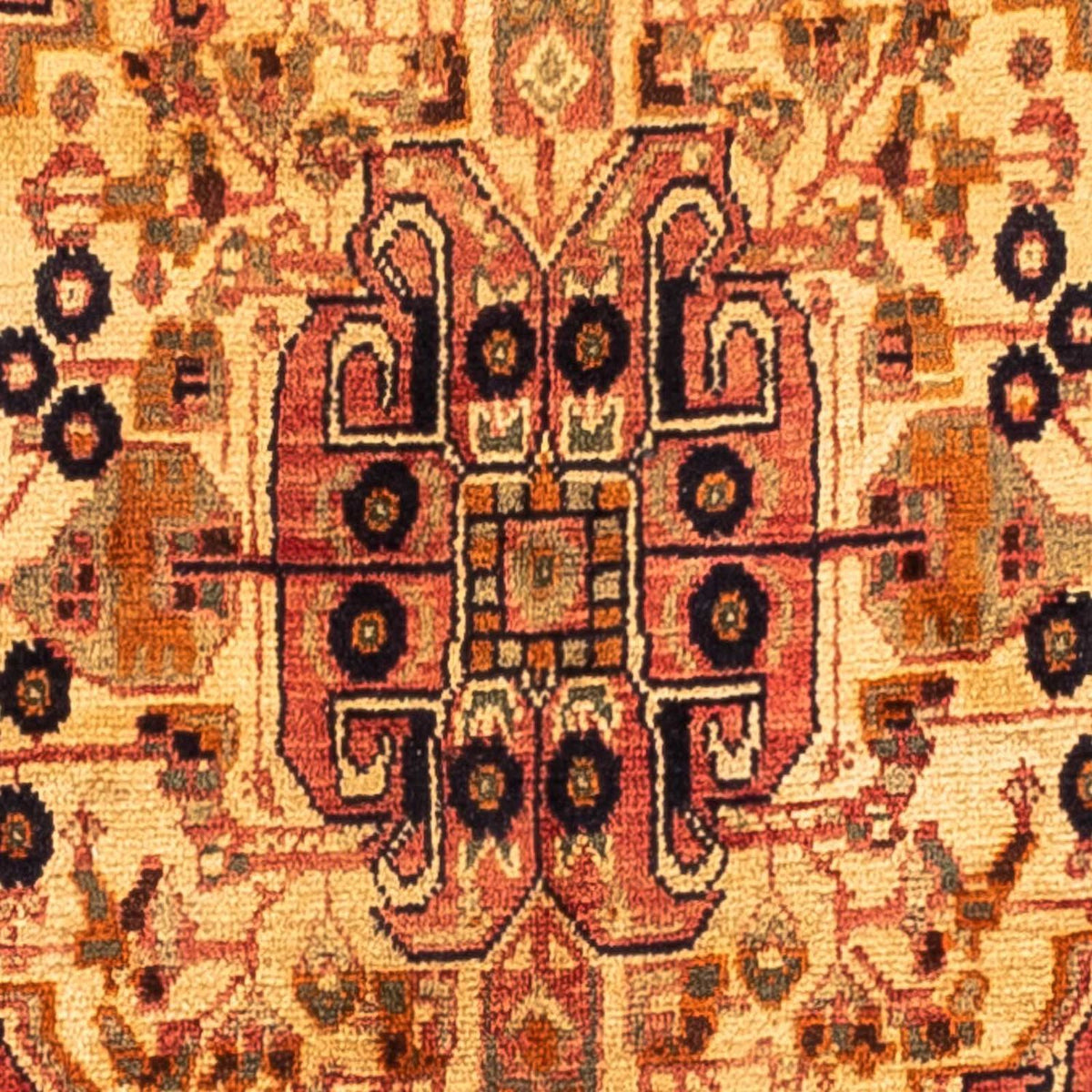 Persisk tæppe - Nomadisk - 260 x 161 cm - lysrød