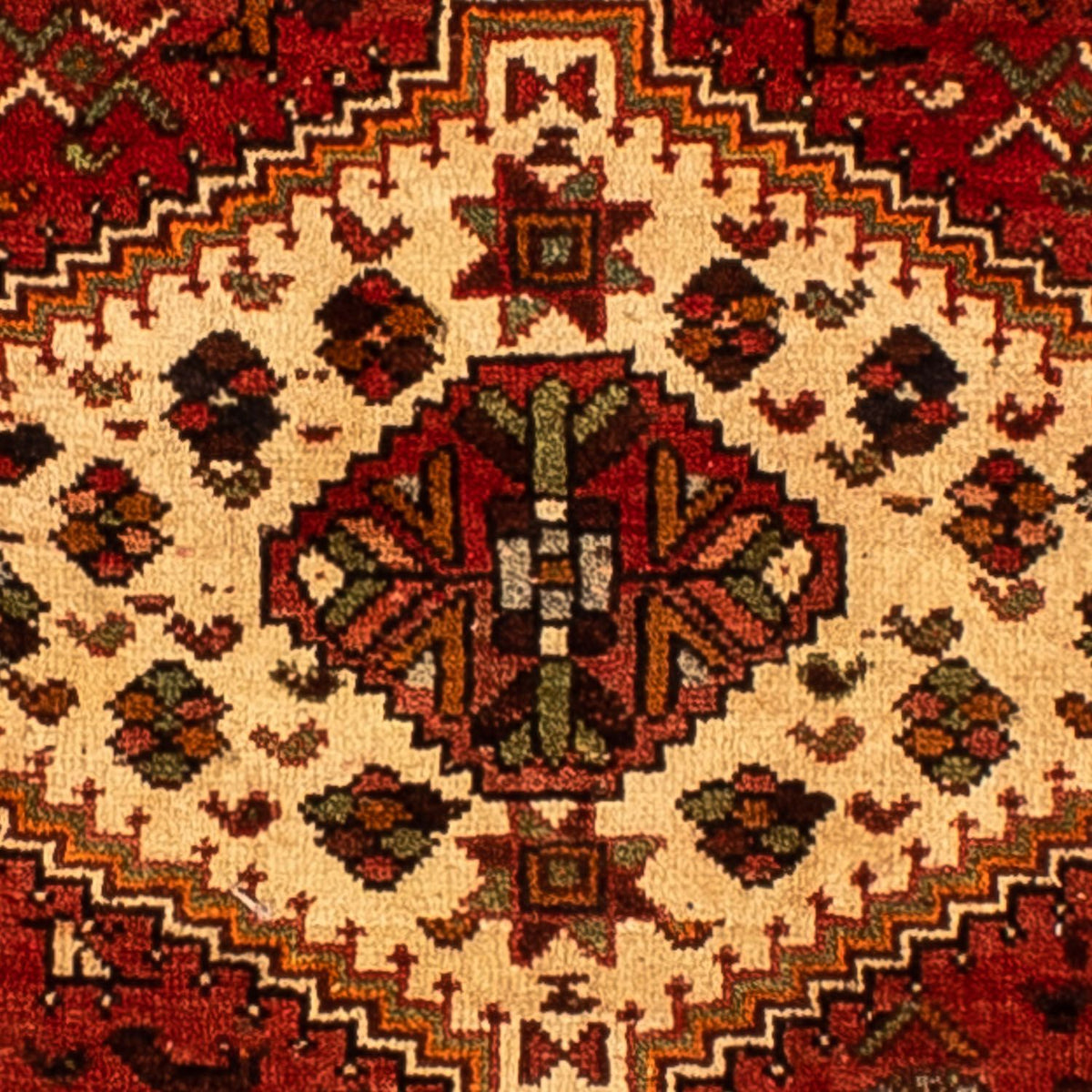 Persisk tæppe - Nomadisk - 313 x 213 cm - mørkerød