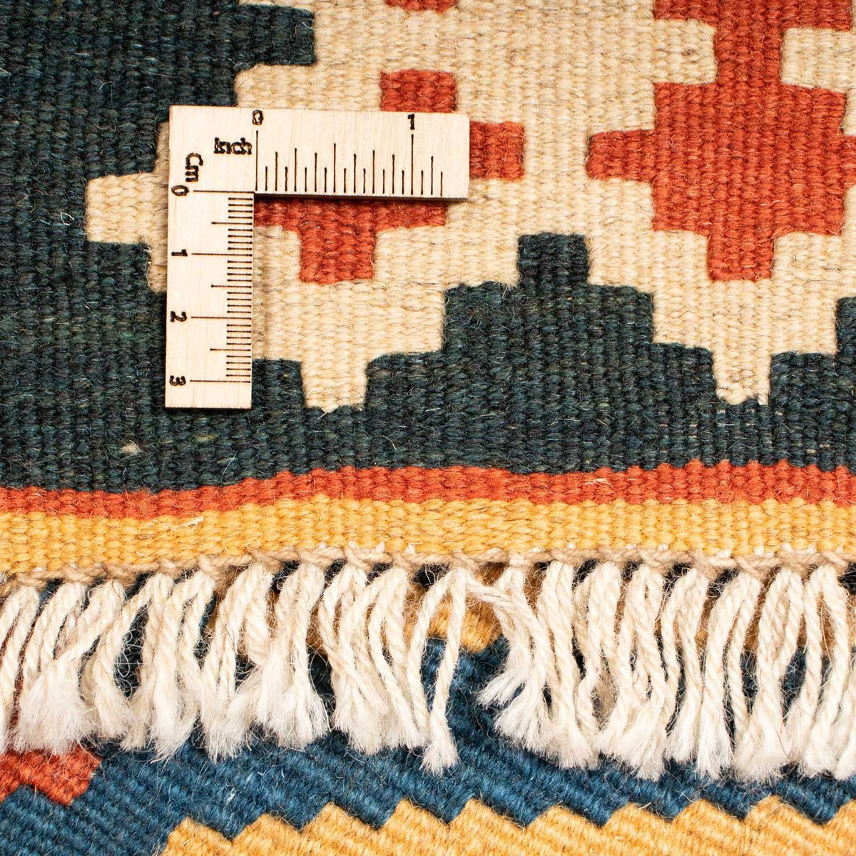 Kelim-tæppe - orientalsk - 242 x 208 cm - flerfarvet