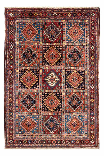 Yalameh Tæppe 205x295cm - Persisk tæppe - lysrød