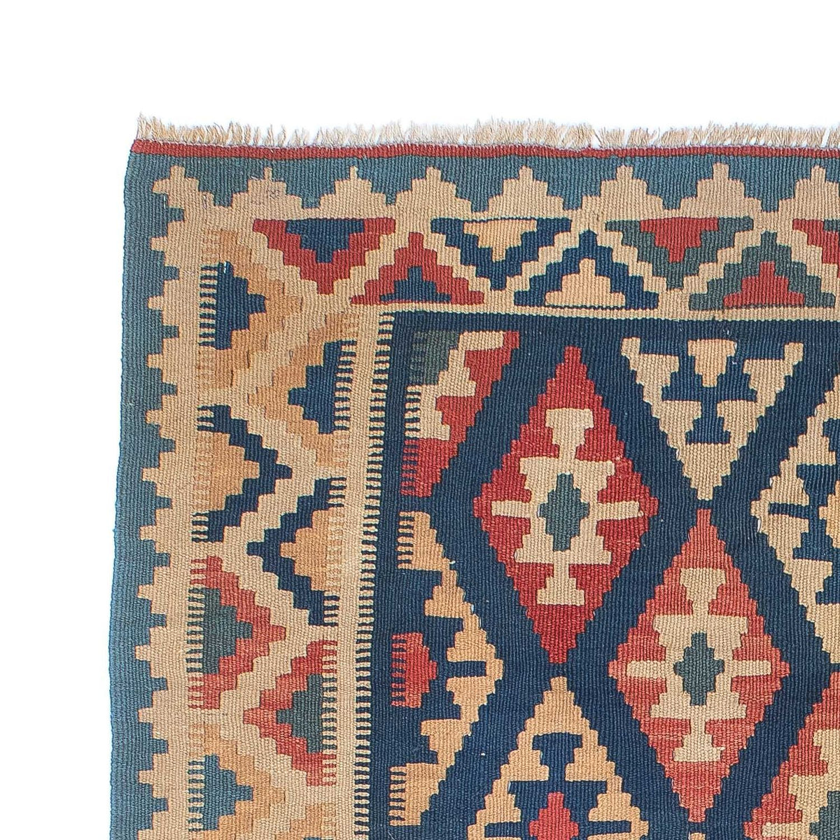 Kelim-tæppe - orientalsk - 167 x 126 cm - flerfarvet