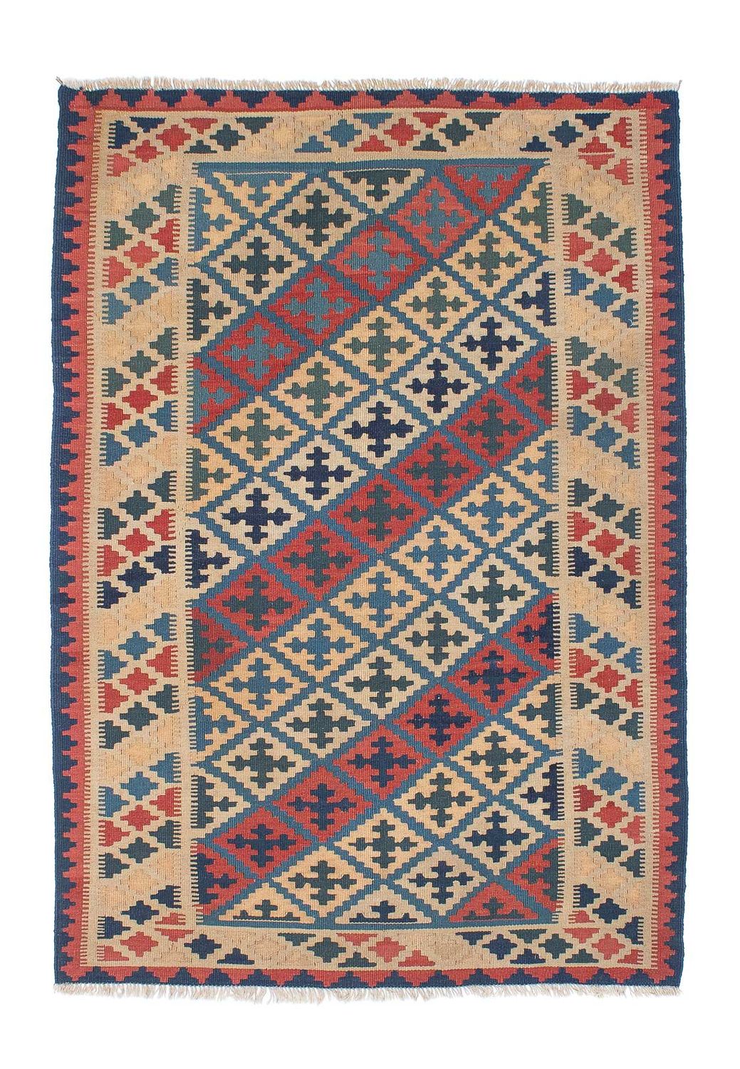 Kelim-tæppe - orientalsk - 176 x 122 cm - flerfarvet