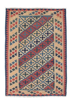 Kelim-tæppe - orientalsk - 176 x 122 cm - flerfarvet