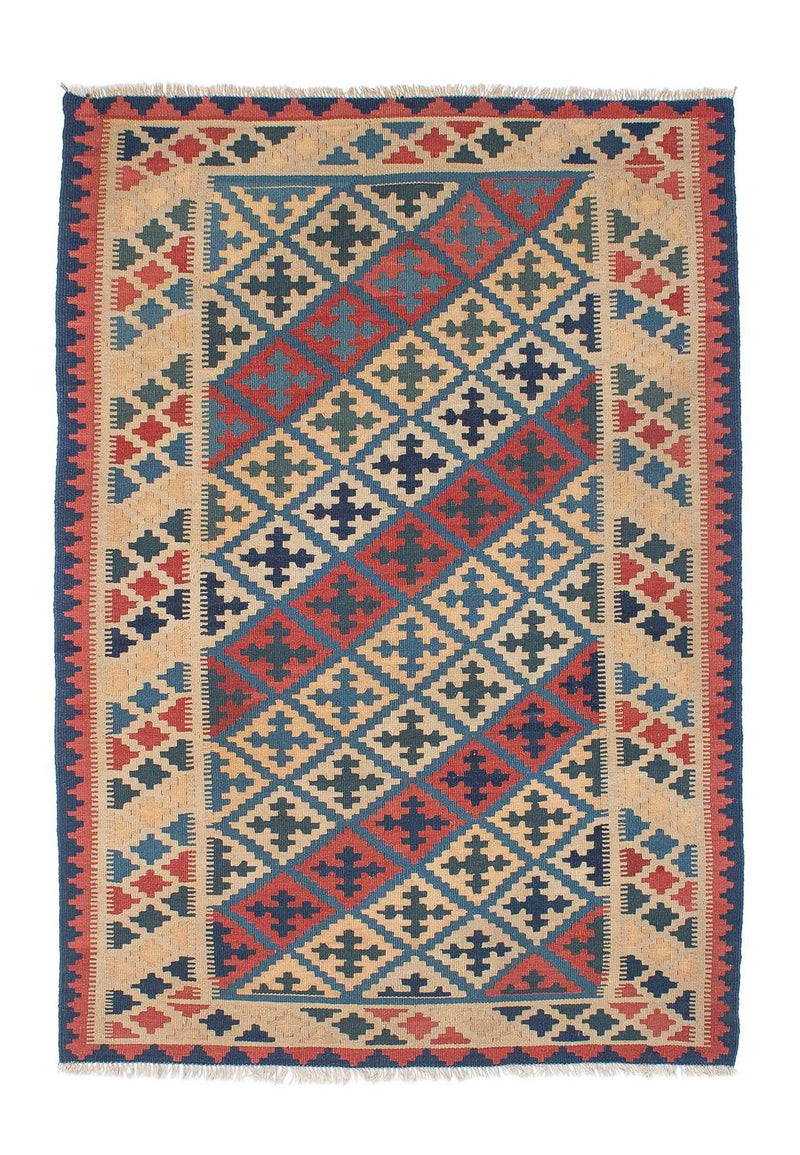 Kelim-tæppe - orientalsk - 176 x 122 cm - flerfarvet