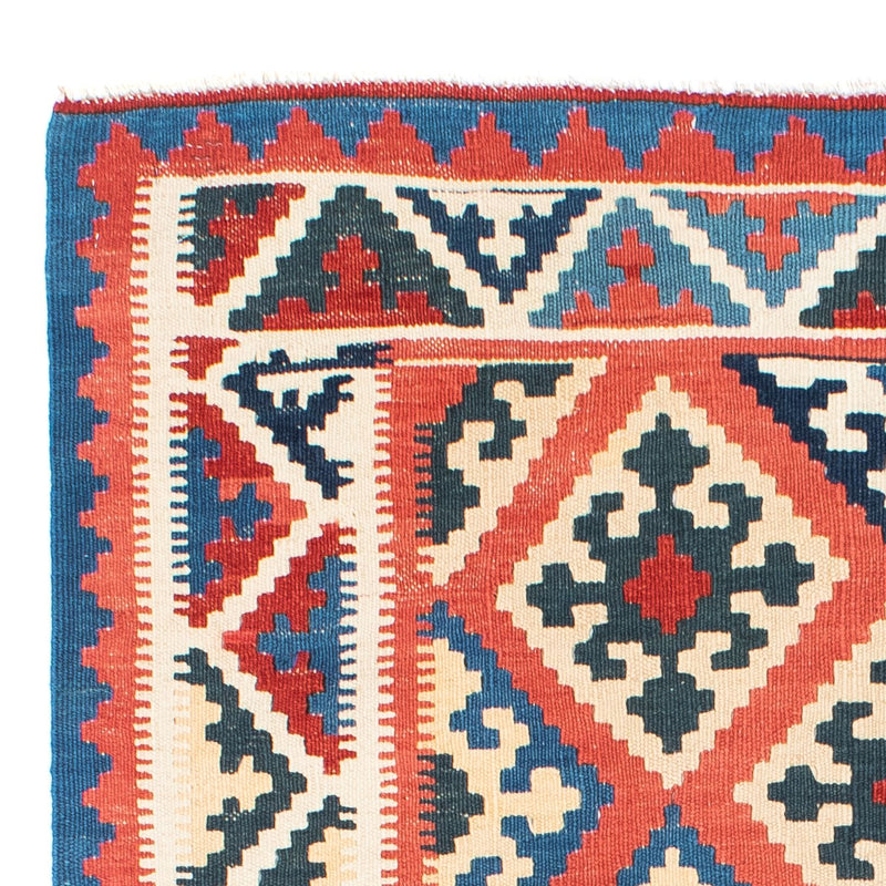 Kelim-tæppe - orientalsk - 171 x 123 cm - lysrød