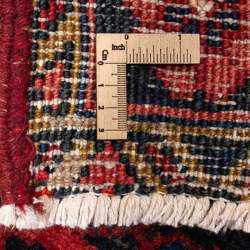 Persisk tæppe - Nomadisk - 354 x 334 cm - mørkerød