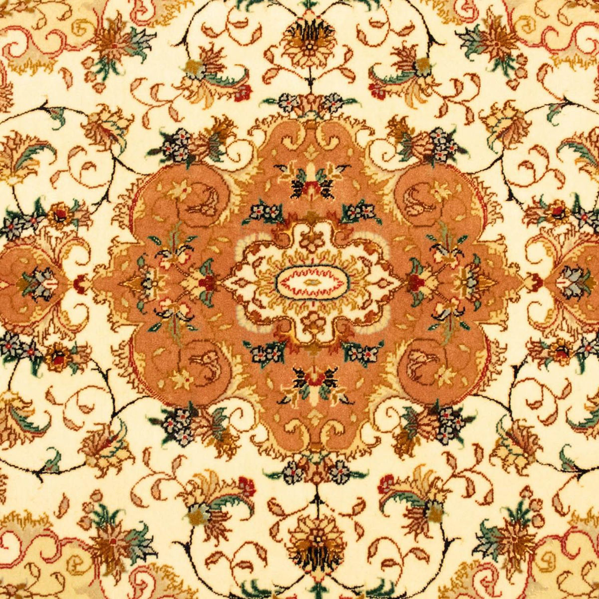 Persisk tæppe - Tabriz - Royal - 144 x 100 cm - beige
