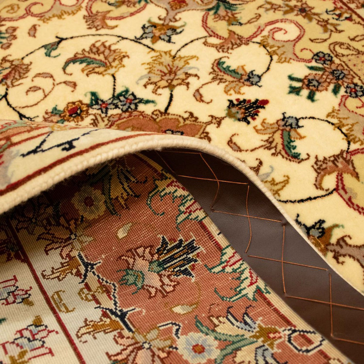 Persisk tæppe - Tabriz - Royal - 144 x 100 cm - beige