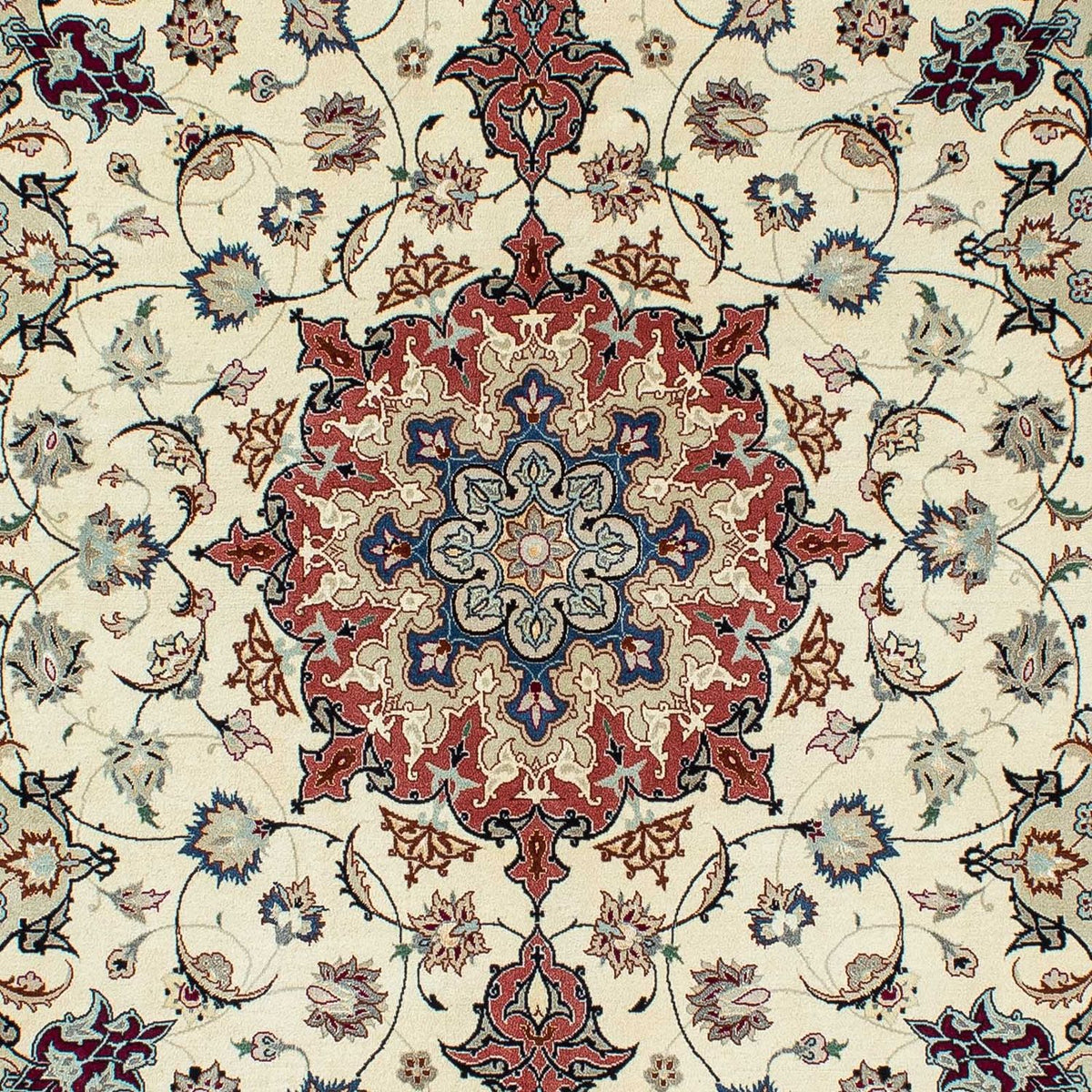 Persisk tæppe - Tabriz - Royal - 201 x 156 cm - beige