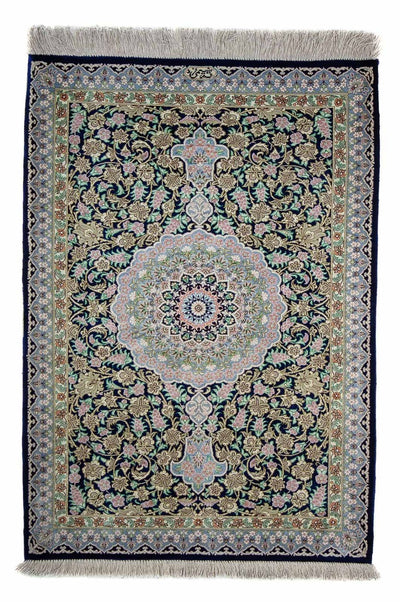 Qom Tæppe 63x88cm - Persisk tæppe