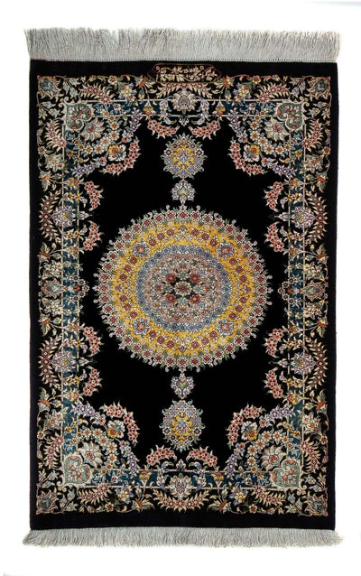 Qom Tæppe 59x89cm - Persisk tæppe