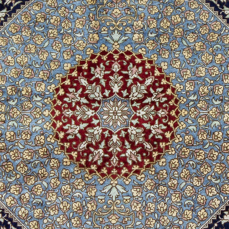 Persisk tæppe - Ghom - 84 x 60 cm - mørkeblå