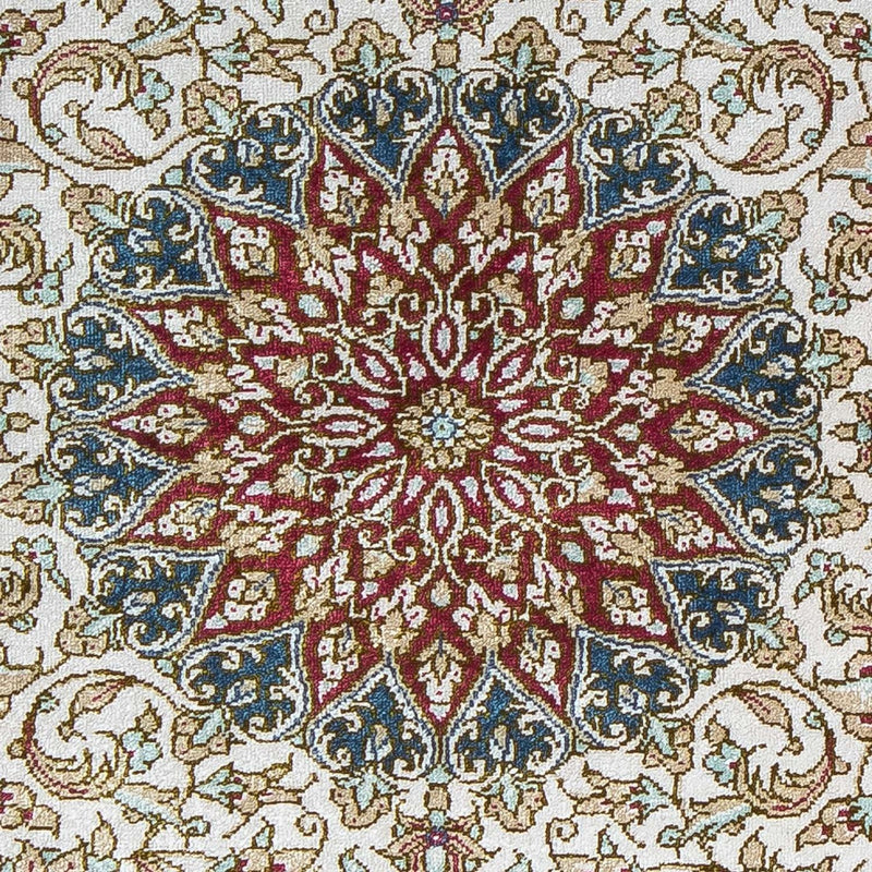 Persisk tæppe - Ghom - 78 x 60 cm - mørkerød