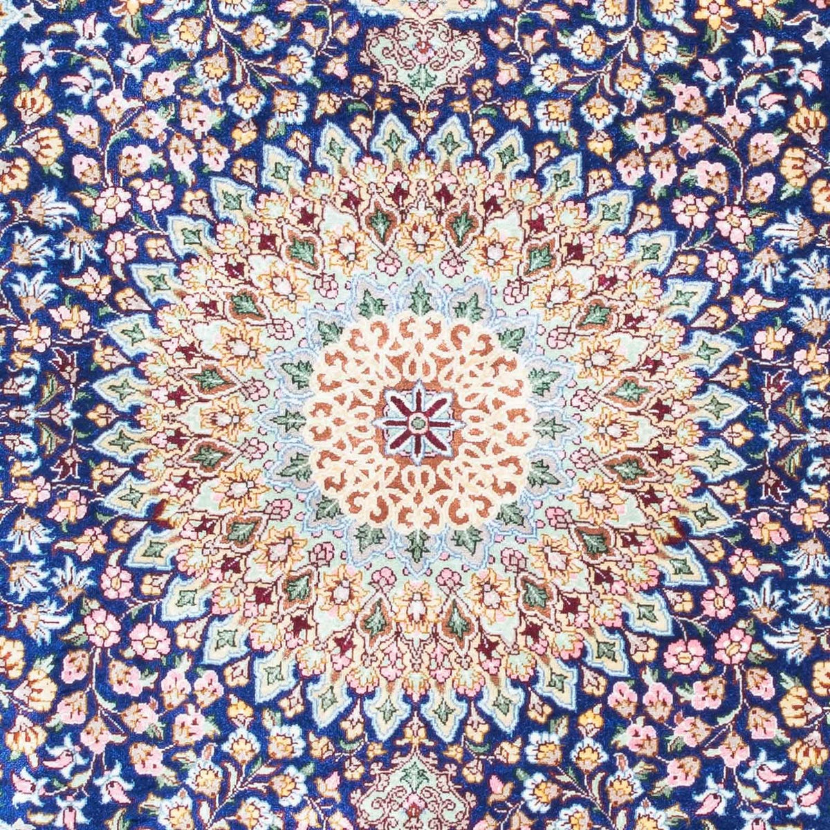 Persisk tæppe - Ghom - 117 x 79 cm - mørkerød