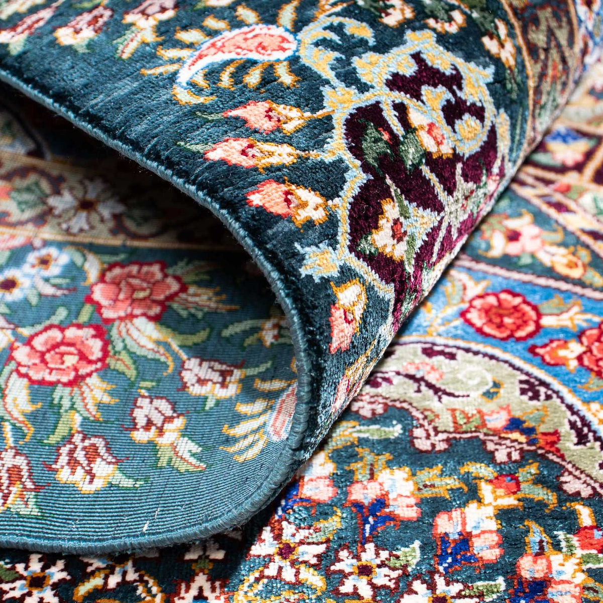 Persisk tæppe - Ghom - 118 x 79 cm - flerfarvet