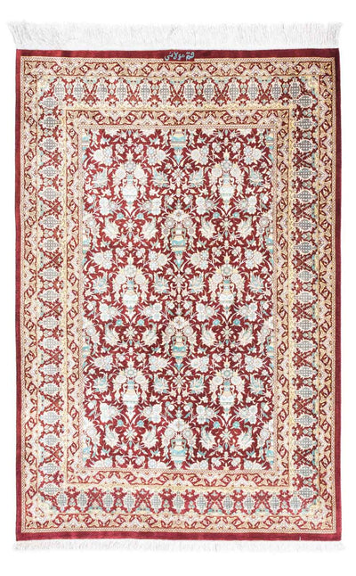 Qom Tæppe 76x119cm - Persisk tæppe
