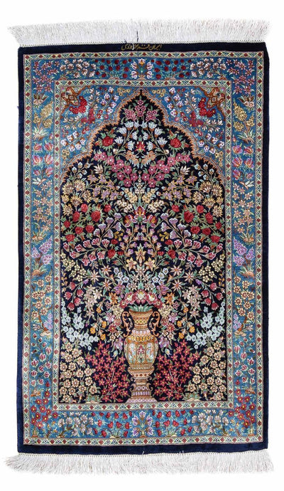 Qom Tæppe 57x96cm - Persisk tæppe