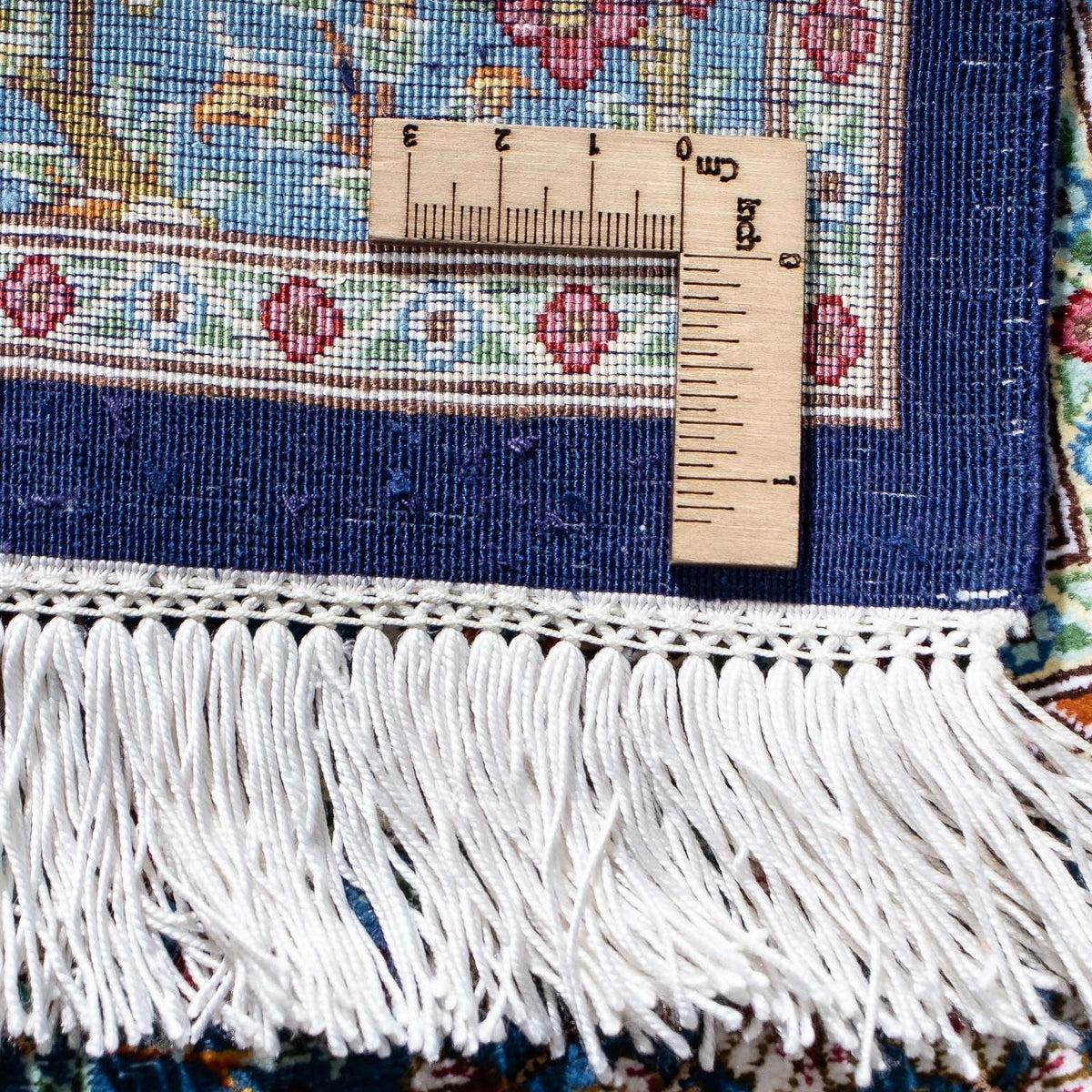 Persisk tæppe - Ghom - 96 x 57 cm - mørkeblå