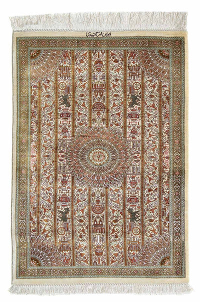 Qom Tæppe 59x90cm - Persisk tæppe