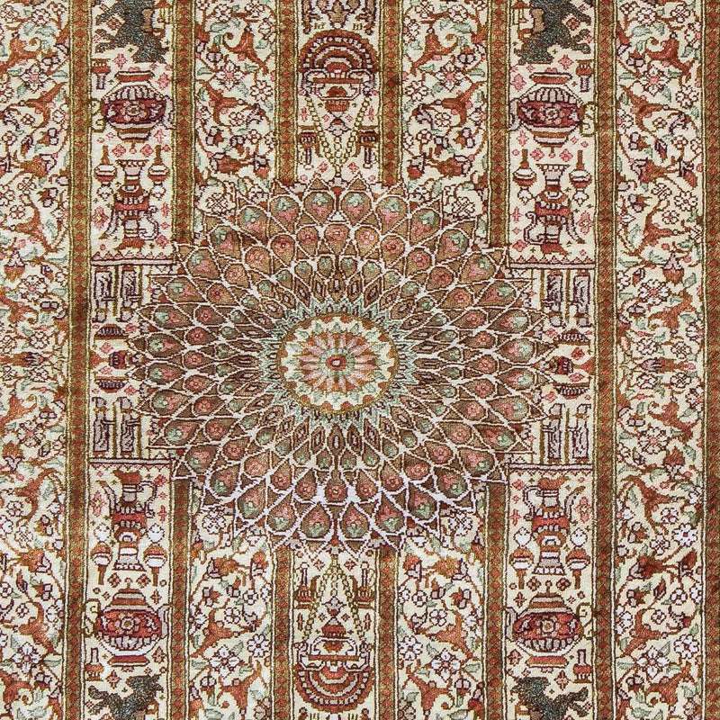 Persisk tæppe - Ghom - 90 x 59 cm - beige