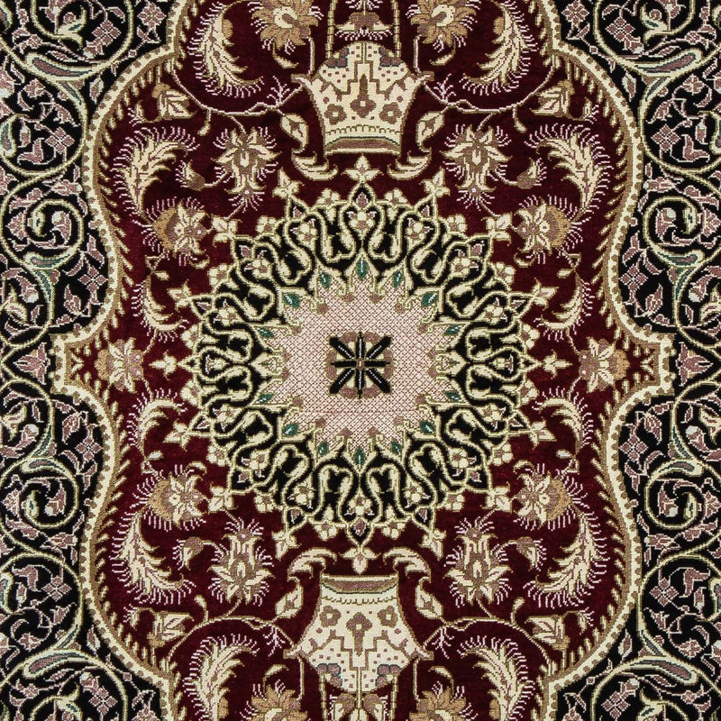 Persisk tæppe - Ghom - 94 x 58 cm - mørkeblå